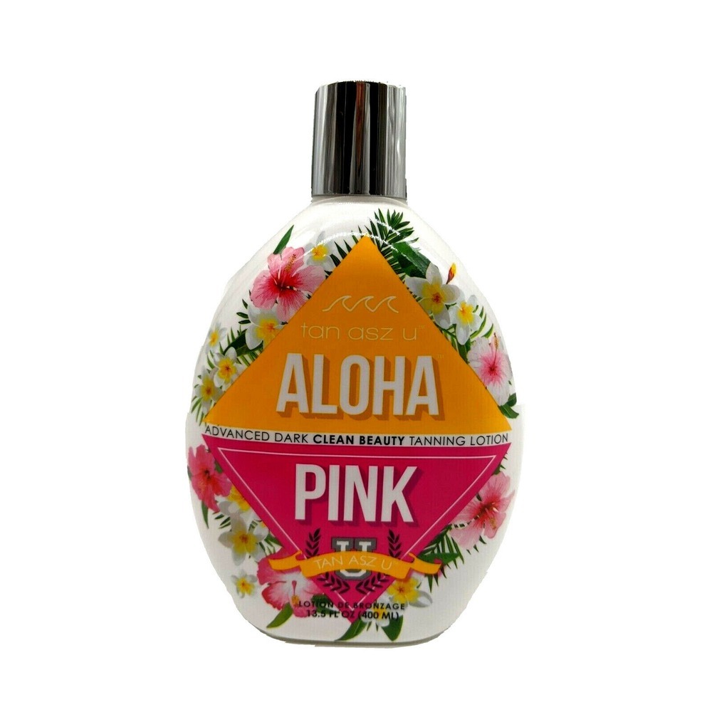 Tan Asz U Aloha Pink Dark Clean Beauty Indoor Tanning Bed Lotion‎ 13.5 oz